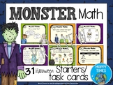 31 Halloween Maths Starters / Task cards
