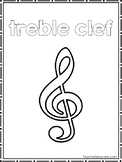 31 Music Symbols Color Sheets. Preschool-2nd Grade Music.