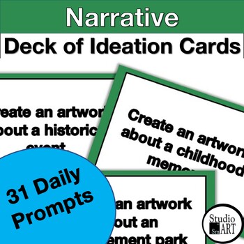 Preview of 31 Narrative Themed Art Task Cards