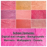 31 School textures: Digital wall images, backgrounds, bann