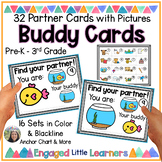 32 Buddy Partner Cards to Pair Students | All have Picture