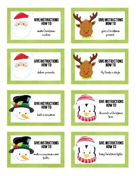 32 Christmas Instruction Writing Prompts & Recording Paper By Extra 