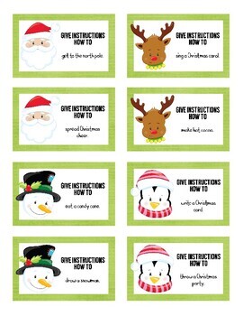 32 Christmas Instruction Writing Prompts & Recording Paper by Extra ...