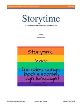 32 Circle Time Idea Outlines by Storytime Jane | TpT