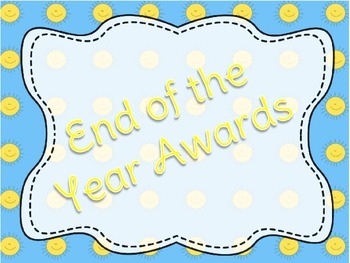 Preview of 32 End of Year Awards Editable Customizable Student Awards