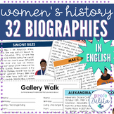 32 English Women's History Month Readings Level: Beginner 