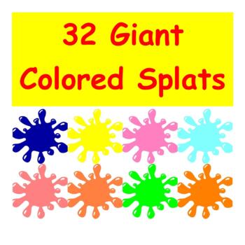 Preview of 32 Giant Colored Splats