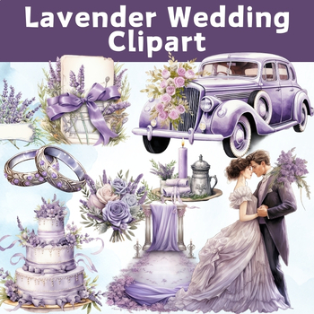 Preview of 32+ Lavender Wedding Clipart