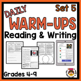 Preview of 32  November/Fall Standards-Based Reading Comprehension & Writing Morning Work