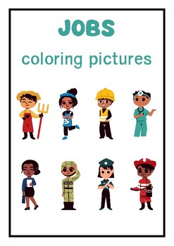 Preview of 32 Occupation Coloring Pages for, Job Coloring Pages (Printable, PDF Download)