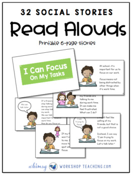 Preview of 32 Printable Social Stories (Classroom Management and Social Skills)