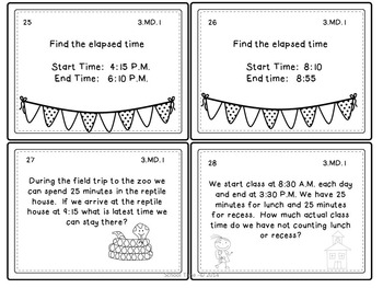 32 Telling Time Task Cards by School Time Teaching | TpT