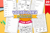 vocabulary worksheets, Word Search, Scramble, Crossword Pu