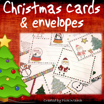 Preview of 32 coloring CHRISTMAS cards + 8 matching envelopes - CUT COLOR and GLUE