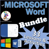 33 Activities for Microsoft Word Office 2016/2019/2021/365