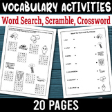 Word Search Puzzles For Kids, Word Scramble, Vocabulary Wo