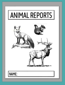 Preview of 33 Page Animal Report Booklet