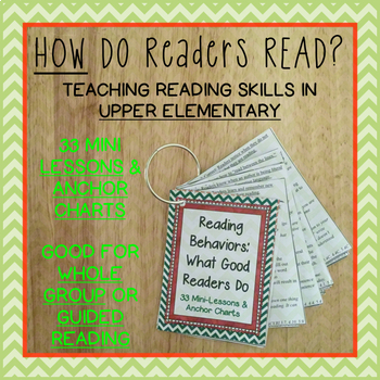 Preview of 33 Reading Strategy & Skills Mini-Lessons for Reading Workshop w/ Anchor Charts