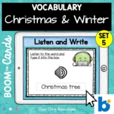 34 Christmas and Winter Vocabulary with Boom™ Cards : List