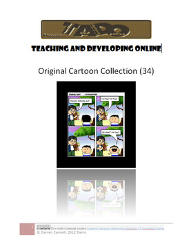 Preview of 34 Original Cartoons about School (clipart) TADO