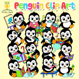 34 Penguin clip art images in educational settings - Colou