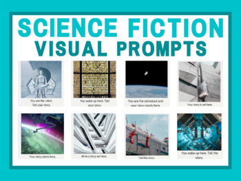 Preview of 34 Science Fiction Visual Creative Writing Prompts