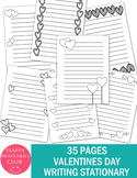 35 Black and White Valentine's Day Writing Paper Template-