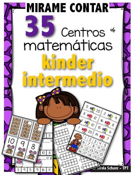 Preview of 35 Centros de aprendizaje de matemáticas para el segundo trimestre de kinder