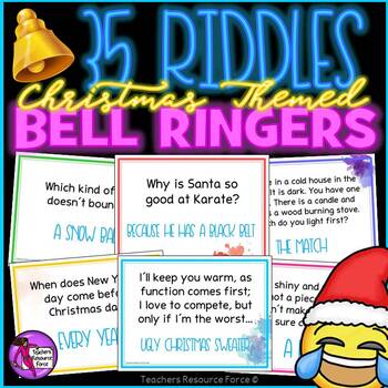 Preview of 35 Christmas Riddles / Brain Teasers / Bell Ringer Activities