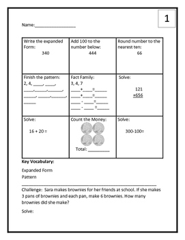 Preview of 35 Spiral Review Morning Word Practice Pages