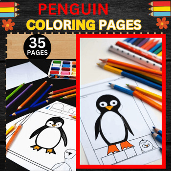35 Cute and High Quality Penguin Coloring Pages for Kids-Coloring Sheets