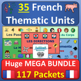 35 French Thematic Units FSL Full Curriculum COMPLETE MEGA BUNDLE