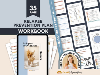 35 Page Relapse Prevention Workbook for Teens and Adults by ...