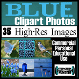 35 Photos BLUE Objects Commercial Clip Art High Res Photographs