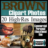 35 Photos BROWN Objects Commercial Clip Art High Res Photographs