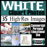 35 Photos WHITE Objects Commercial Clip Art High Res Photographs