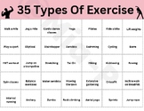 35 Types Of Exercise