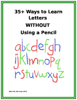 Preview of 35+ Ways to Learn Letters WITHOUT Using a Pencil