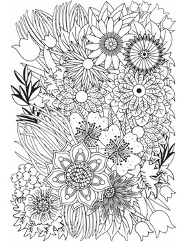  Stress Relieving Adult Coloring Book & Pencils - Zen Doodle  132537-ZD-SET