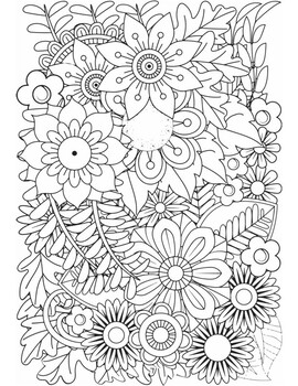  Stress Relieving Adult Coloring Book & Pencils - Zen Doodle  132537-ZD-SET