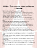 350+ Bell Ringers and Exit Tickets Bundle for the Theatre 