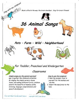 Preview of 36 Animal Songs