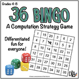 36 Bingo – Order of Operations Math Computation Game
