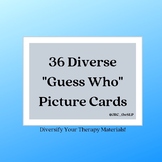 36 Diverse "Guess Who" Picture Cards