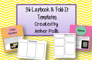36 Editable Lapbook And Fold It Templates By Amber Polk Tpt