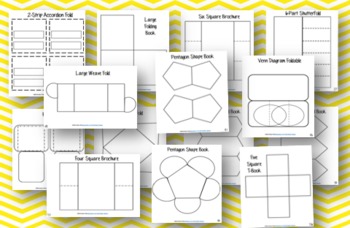 36 Editable Lapbook And Fold It Templates By Amber Polk Tpt