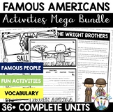 36 Famous Americans Bundle Biography Project Scientists In
