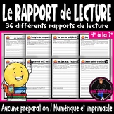 36 French Book Reports I 36 rapports de lecture I Rapport 