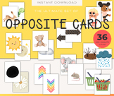 36 High quality Opposite cards with vocabulary
