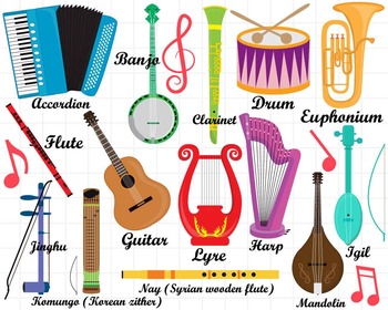 band instruments clip art